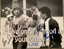 1980 USA OLYMPIC HOCKEY GOLD MEDAL 6 SIGNED 8X10 JIM CRAIG MIKE ERUZIONE L@@K!