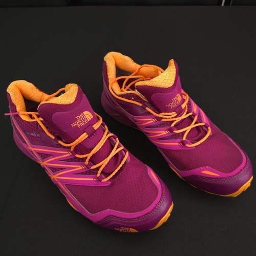 The North Face Shoes Womens 8.5 Ultra MT Trail Running Purple Vibram *repaired* - Picture 5 of 18