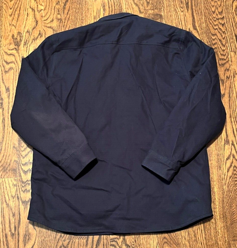 Chaqueta Line of Trade Para Hombres XXL Azul Camisa Aislada Cazadora Abotonada Tareas de Trabajo - Imagen 2 de 3