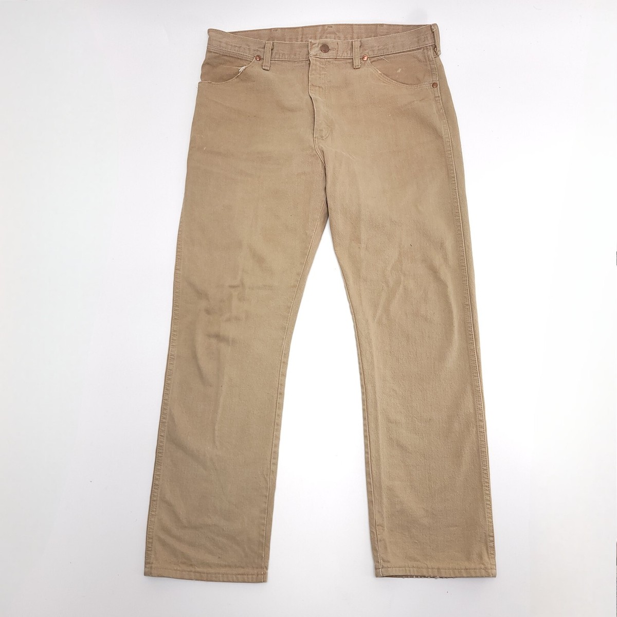 Vintage 70s Wrangler Jeans Mens 36x30 Khaki Cowboy Cut Vintage 70s Wrangler Jeans Mens 36x30 Khaki Cowboy Cut