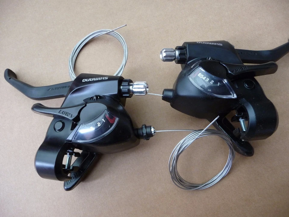 Shimano ST-EF41 EZ fire plus STI set for V-brakes 3x7 speed