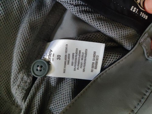 Hurley boardshorts Men's Hybrid 4-Way Stretch gray 30 Quick Dry 20" swim surf - Picture 6 of 10