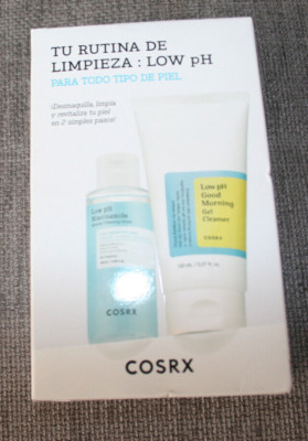 NIB COSRX SET of Low pH Good Morning Gel Cleanser 5 oz & Cleansing water 3.38 oz