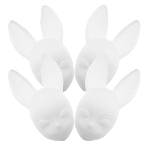 5 PCS Kaninchengesichtsmaske Leere Selber Machen Maskerade - Afbeelding 4 van 12