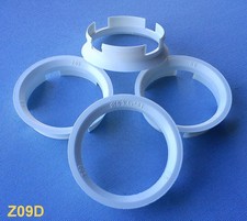 4x Zentrierringe 63,4 mm  58,1 mm weiß für Alufelgen Z09D