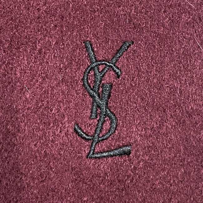 SAINT LAURENT PARIS｜MUFFLERS (719428 3Y210 1000) Saint Laurent Paris Muffler Size 40 260cm Fringe Wool