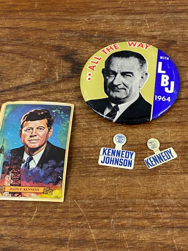 Vintage 60er Jahre Sammlung Kennedy Johnson Memorabilia  - Bild 1 von 9