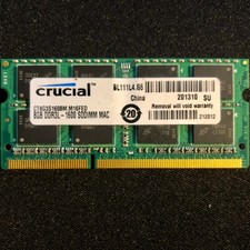 Crucial 8gb Ddr3l 1600 Sodimm Mac Laptop Ram Memory 8gb Ct8g3s160bm For Sale Online Ebay
