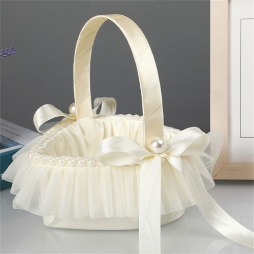 Heart Shaped Wedding Basket for Bridesmaid Candy Gift Basket Ceremony Engagement - Picture 6 of 8