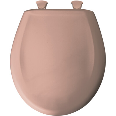 Bemis 200SLOWT-243 Round Plastic Slow Close  Toilet Seat -Crane WILD ROSE