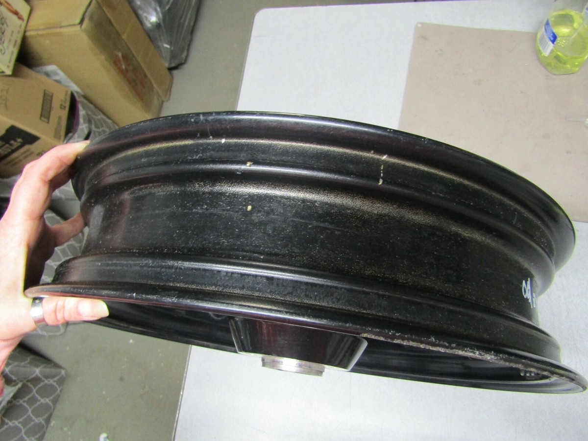 03 Kawasaki Ninja ZX12 R Front Wheel Rim Black STRAIGHT