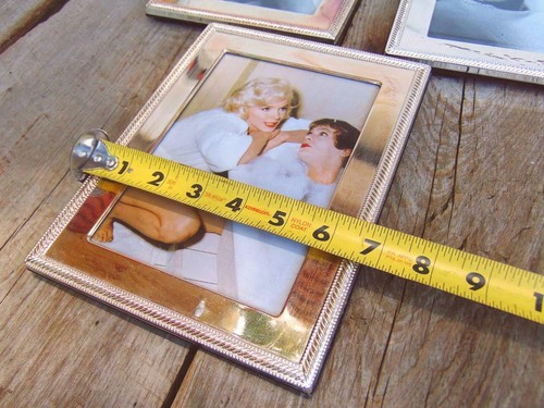 Picture Frames LOT of 4 Silver Shiny Chrome Modern Design Marilyn Monroe Pics IA - Picture 7 of 11