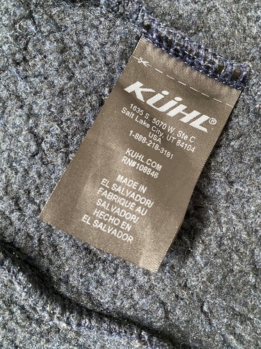 Kühl Kids Size XS 5-6 Blue Fleece Full Zip Up Hoodie Sweatshirt Girls Apres - Picture 10 of 11