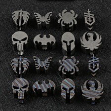 Titanium Alloy Folding Handle Lanyard Bead EDC Tool Umbrella Rope Pendant