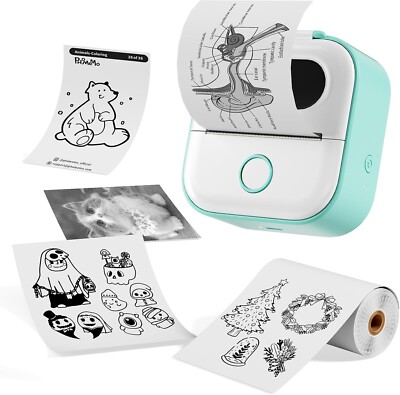 Mini Drucker Mini Taschendrucker, Mini Thermodrucker für Lernnotizen