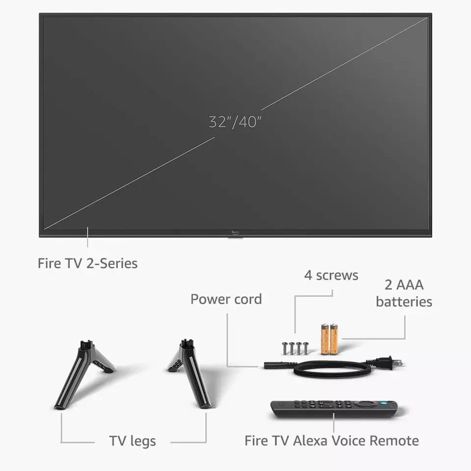 Amazon Fire TV 32" 2-Series (newest model), HD smart with 32-inch - Image 2 of 4