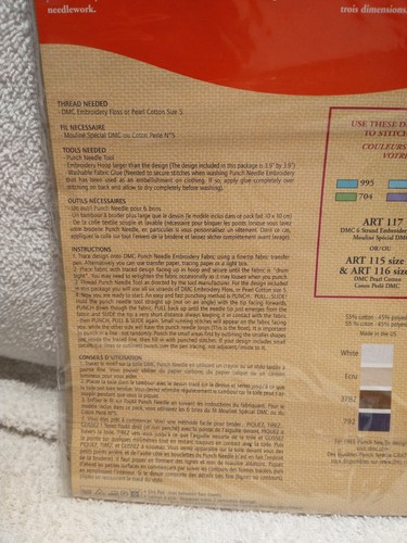 Neu Creative World DMC 14x18 Weber Stanzen Nadeltuch khaki 3782 - Bild 4 von 6