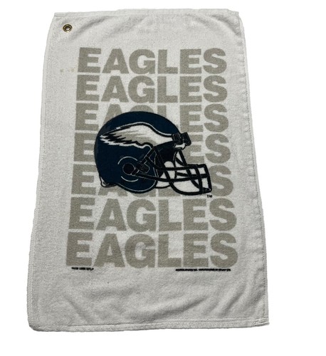 Philadelphia Eagles Golf Towel Vintage Y2K Made in USA NFL White Man Cave