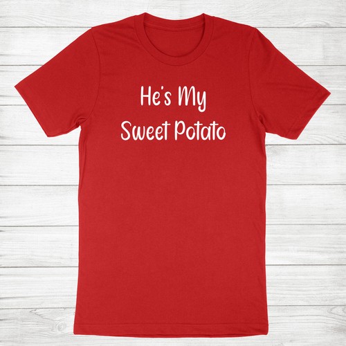 He Is My Sweet Potato Shirt Cute Gift for Thanksgiving Family T-shirt potato yam - Picture 11 of 16