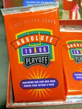 1996 Playoff ABSOLUTE NFL Football Factory-Sealed Hobby, 5- PACK Lot,  Rookies! 