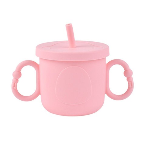Silicone Toddler Sippy Cups Toddlers Straw Water Bottle Liquid Feed - Picture 18 of 20