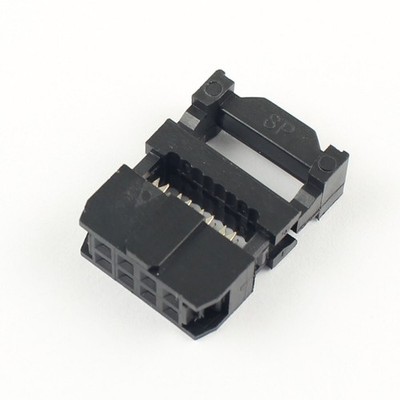 5Pcs Black 2.54mm Pitch 2x4 Pin 8 Pin IDC FC Female Header Cable Connector FC-8
