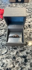 Pear Cut Diamond Engagement Ring and Wedding Band 14k Rose Gold Size 7