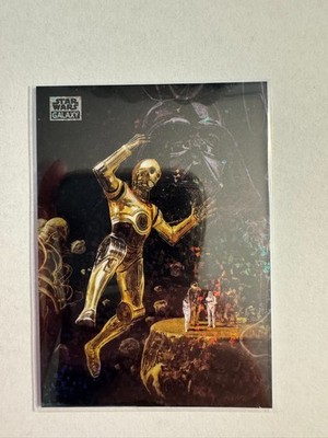 2025 Star Wars Topps Chrome Galaxy Mini Diamond #10 Protocol Droid