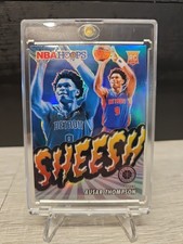 2023-24 Hoops Premium Sheesh Silver Ausar Thompson Rookie Detroit Pistons #24