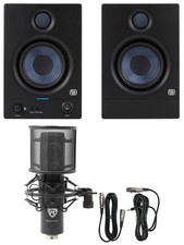 Pair Presonus Eris 4.5BT 2nd Gen 4.5" Studio Monitors w/Bluetooth Recording Mic
