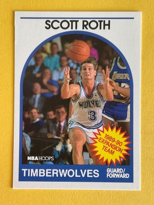 Scott Roth 1989 Hoops Rookie Basketball Card #349- Minnesota Timberwolves  (RC)