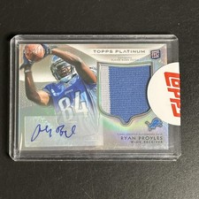 Ryan Broyles #/1058 2012 Topps Platinum Rookie Patch Autographs Refractors #146