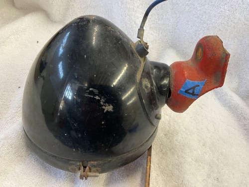 Vintage Tractor 5” Headlamp Headlight Light w Guide Lens would fit John Deere - Picture 3 of 8