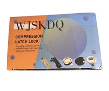Compression Latch Lock Black Adjustable 2 Pc. For Doors, Cabinets Made By WJSKDQ