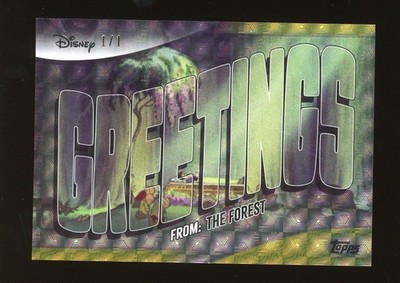 TOPPS DISNEY WONDER 2025 GF-20 SUPERFRACTOR GREETINGS FROM: THE FOREST MINT