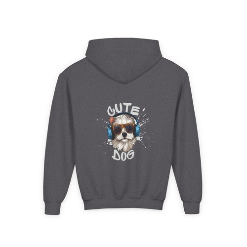 Cute Dog Youth Hoodie, Dog Lover Gift - Picture 13 of 25