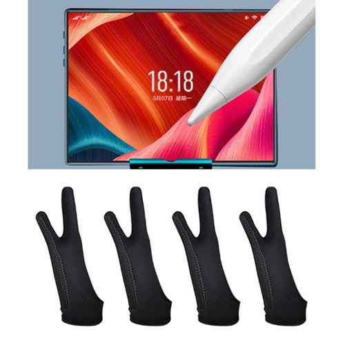 `2 Pcs Künstler Handschuhe Mit Zwei Finger Palm Ablehnung Handschuhe Für Sty - Photo 8/9