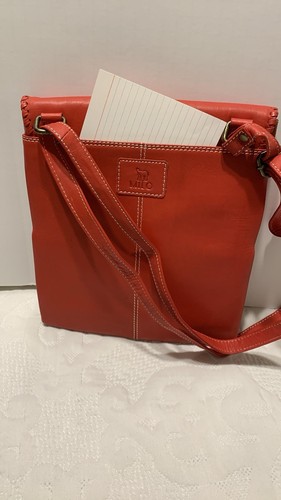 MILO Red Leather Crossbody Purse - Picture 3 of 14