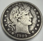 1909 O Barber Half Dollar E57
