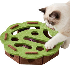 Cat Puzzle Toy, Interactive Cat Toys for Indoor Cats, Kittern Ball Toy with Soft