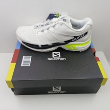 Salomon XT Wings 2 Hiking Running Trail Trainer White/Safety Yellow UK 8.5 NEW