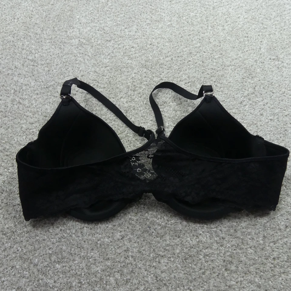 Sujetador Maidenform para mujer 38B negro con aros espalda deportiva cierre delantero 07112 Foto 4 de 4