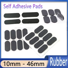Oval Rubber Feet Pad Self Adhesive Gasket Anti-Slip Keyboard Furniture 10 Pcs