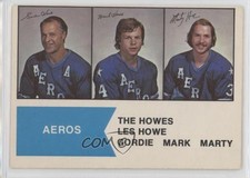 1974-75 O-Pee-Chee WHA Gordie Howe Mark Howe Marty Howe #1 HOF 0i6