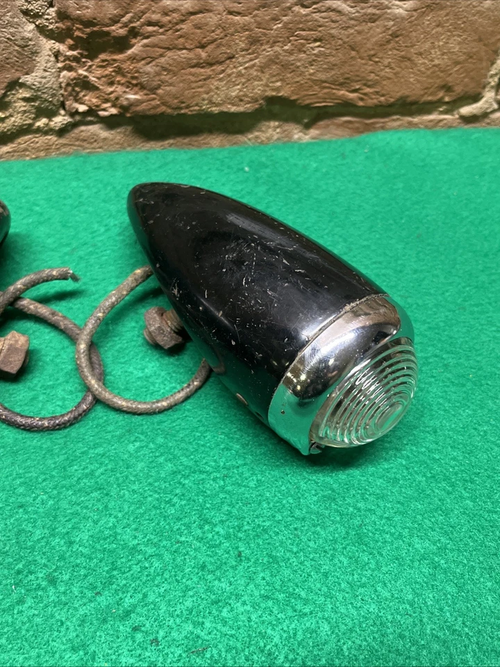 NOS Original 1940 Chevrolet Parking Lamps Front Fender Lights Car Truck Guide - Image 3 of 4