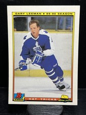 Gary Leeman #10 1990-91 Bowman Hat Tricks Toronto Maple Leafs