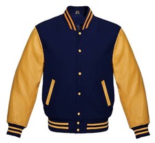 Giacca collage Letterman Varsity lana corpo pelle maniche baseball stile bomber