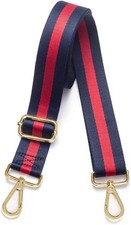 Purse Strap Replacement Crossbody Handbag Stripe Wide Adjustable Gold Buckle