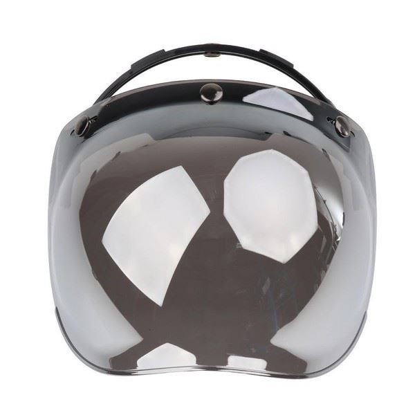 Flip-Up 3-Snap Bubble Shield Visier Uv-Linse Windschutz FüR Half/Open Face Helm-image
