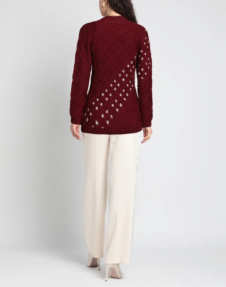 RRP€109 WOOLLY BOOLLY Wool Pullover Jumper Size M Mediumweight Knit - Image 2 of 4